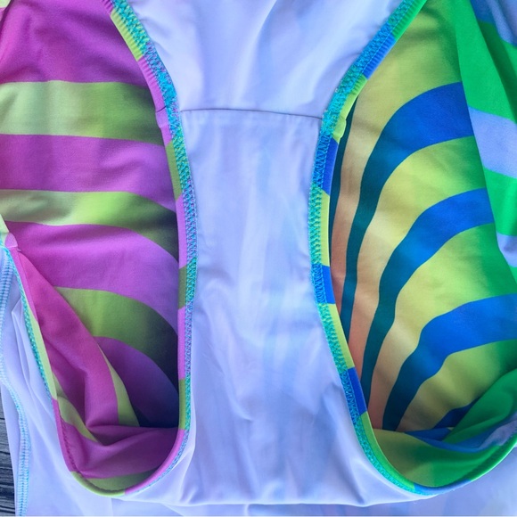 NWOT NEW Technicolor Multicolor Colorful One Piece Swimsuit Gottex Profile Sport - Picture 10 of 17